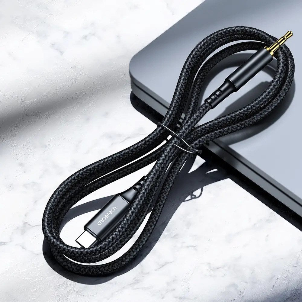 Choetech AUX006 USB-C til 3.5mm Minijack Kabel - 1m - Svart