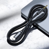 Choetech AUX006 USB-C til 3.5mm Minijack Kabel - 1m - Svart