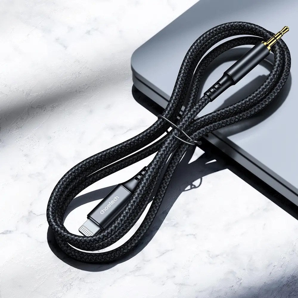 Choetech AUX007 Lightning til 3.5mm Minijack Kabel - 1m - Svart