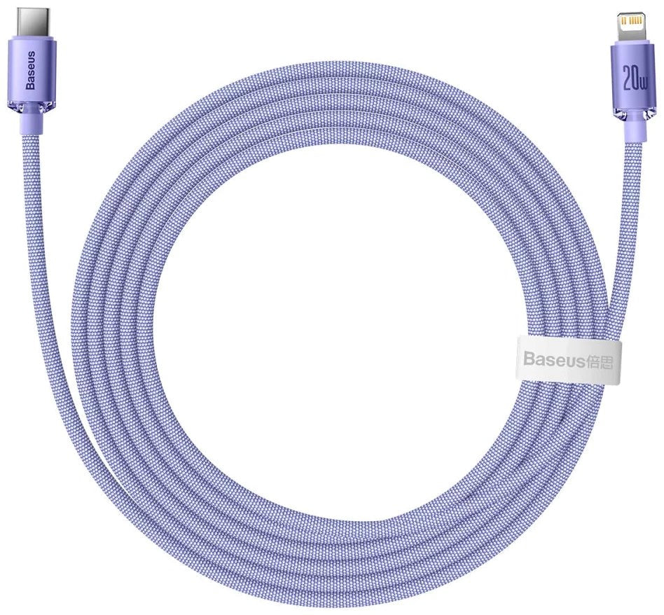 Baseus Cafule-kabel 2m USB-C til USB-C 20W - Lilla