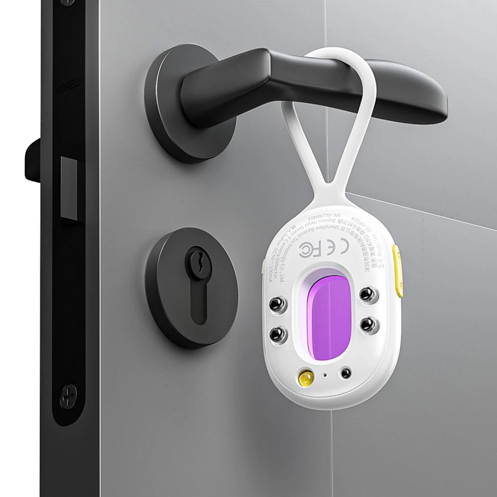 Baseus Heyo Series II Kameradetektor med Innebygd Alarm & Lommelykt - Hvit