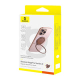 Baseus MagPro II Ring Holder til Mobil m. Støttefunksjon - MagSafe Kompatibel - Rose Gold