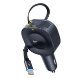 Baseus PrimeTrip VR2 30W Billader med Innebygd USB-C-Kabel & USB-C-Plugg - Svart