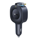Baseus PrimeTrip VR2 30W Billader med Innebygd USB-C-Kabel & USB-C-Plugg - Svart