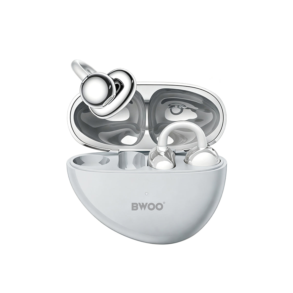 BWOO True Wireless Hodetelefoner - Open-Ear - Grå
