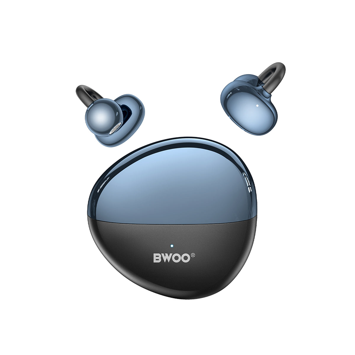BWOO True Wireless Hodetelefoner - Open-Ear - Svart