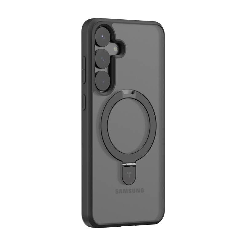 TORRAS Samsung Galaxy S25 Guardian Ostand Series Deksel m. Stativ - MagSafe Kompatibel - Svart