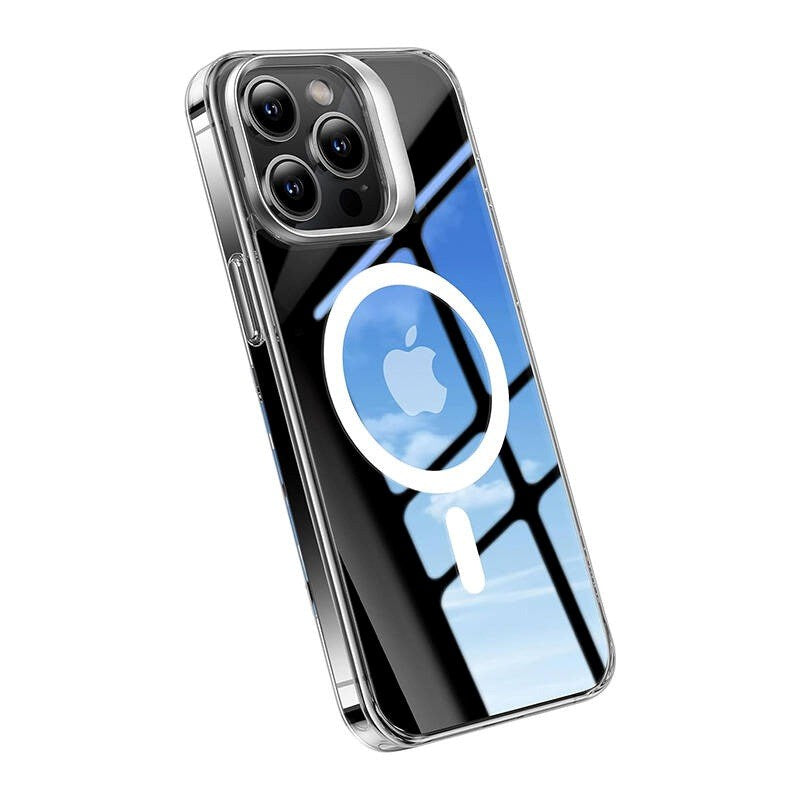 TORRAS iPhone 15 Pro Lstand Hybrid Plast Deksel - MagSafe Kompatibel - Gjennomsiktig