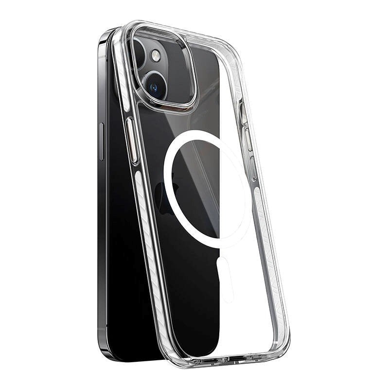 TORRAS iPhone 15 Sparka Hybrid Plast Deksel - MagSafe Kompatibel - Gjennomsiktig
