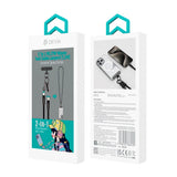Devia 2-i-1 Mobilstropp & USB-C til Lightning Kabel - Svart