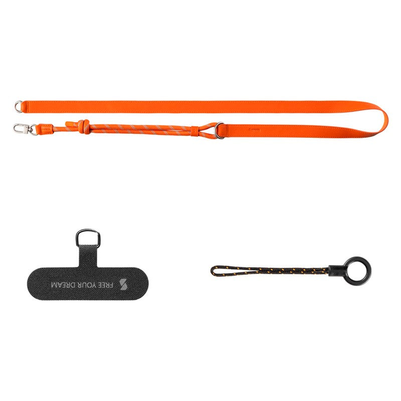 SmallRig Mobilrem i Kunstskinn med Justerbar Lengde – Oransje