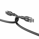 Hyper HyperJuice 240W Silikon USB-C til USB-C Kabel - 2m - Svart
