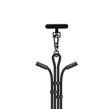 Devia 2-i-1 Regulerbar Mobilstropp & USB-C til USB-C Kabel - Svart