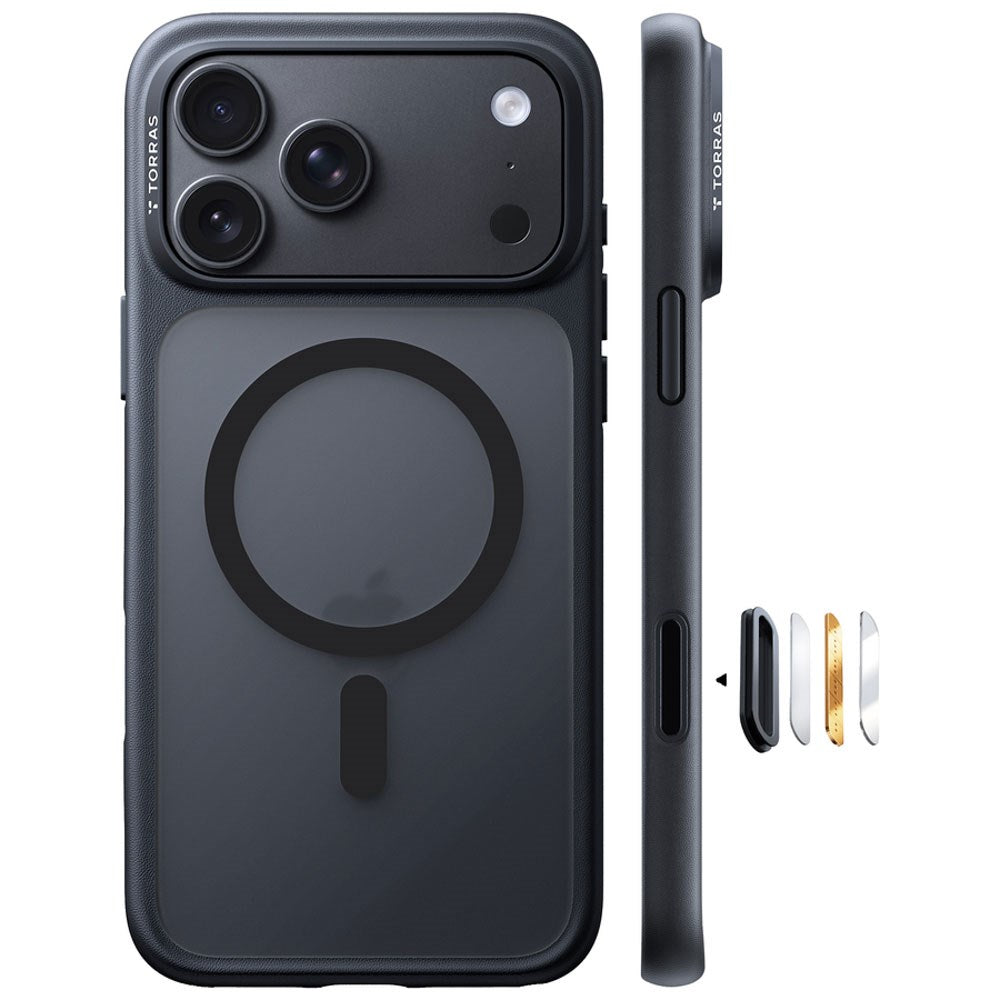 iPhone 18 Pro / 17 Pro TORRAS Guardian Mag Deksel - MagSafe Kompatibel - Svart