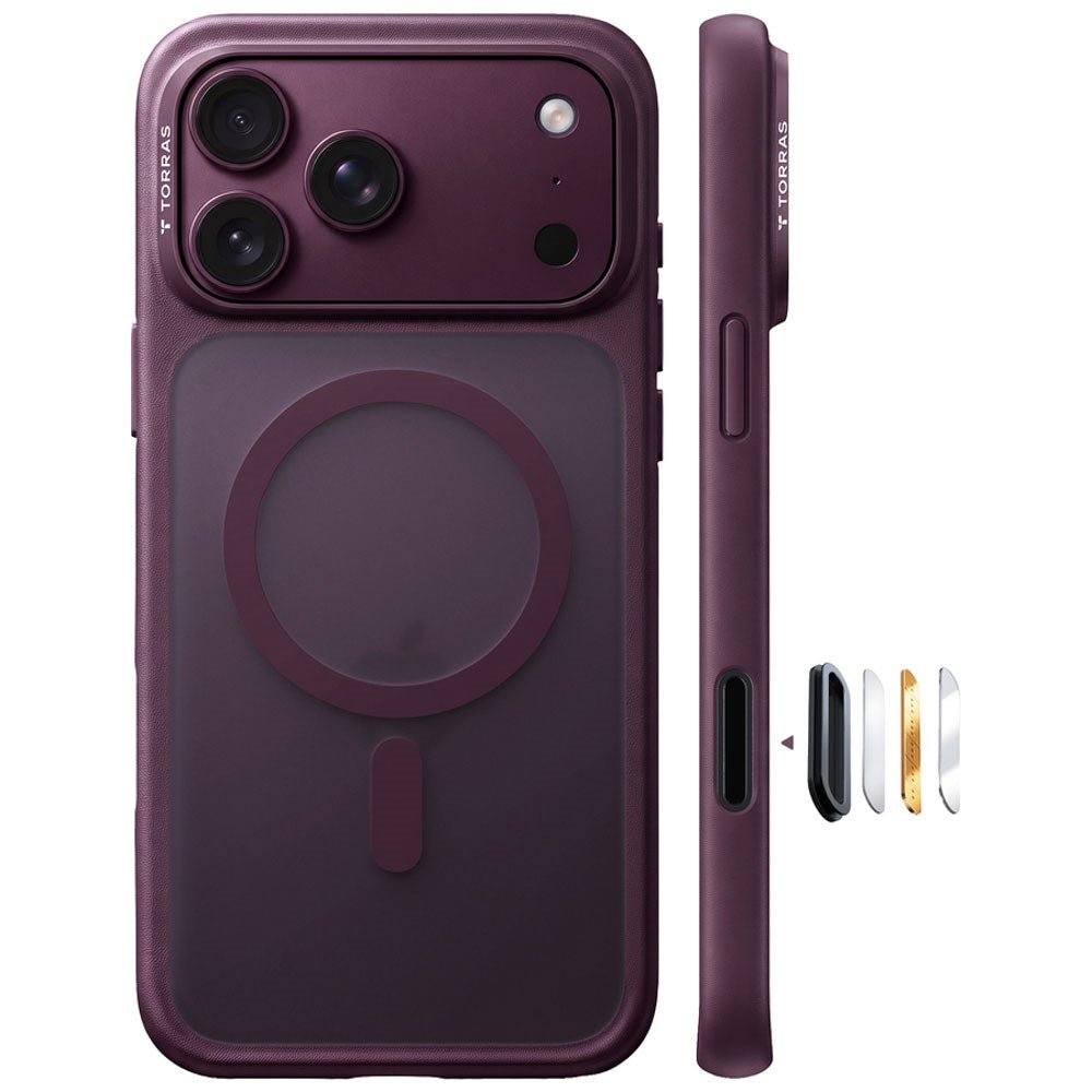 iPhone 18 Pro / 17 Pro TORRAS Guardian Mag Deksel - MagSafe Kompatibel - Lilla
