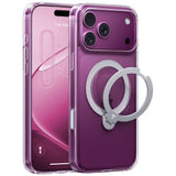 iPhone 18 Pro / 17 Pro TORRAS Ostand Q3 Spin Deksel - MagSafe Kompatibel - Gjennomsiktig