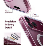 iPhone 18 Pro / 17 Pro TORRAS Ostand Q3 Spin Deksel - MagSafe Kompatibel - Gjennomsiktig