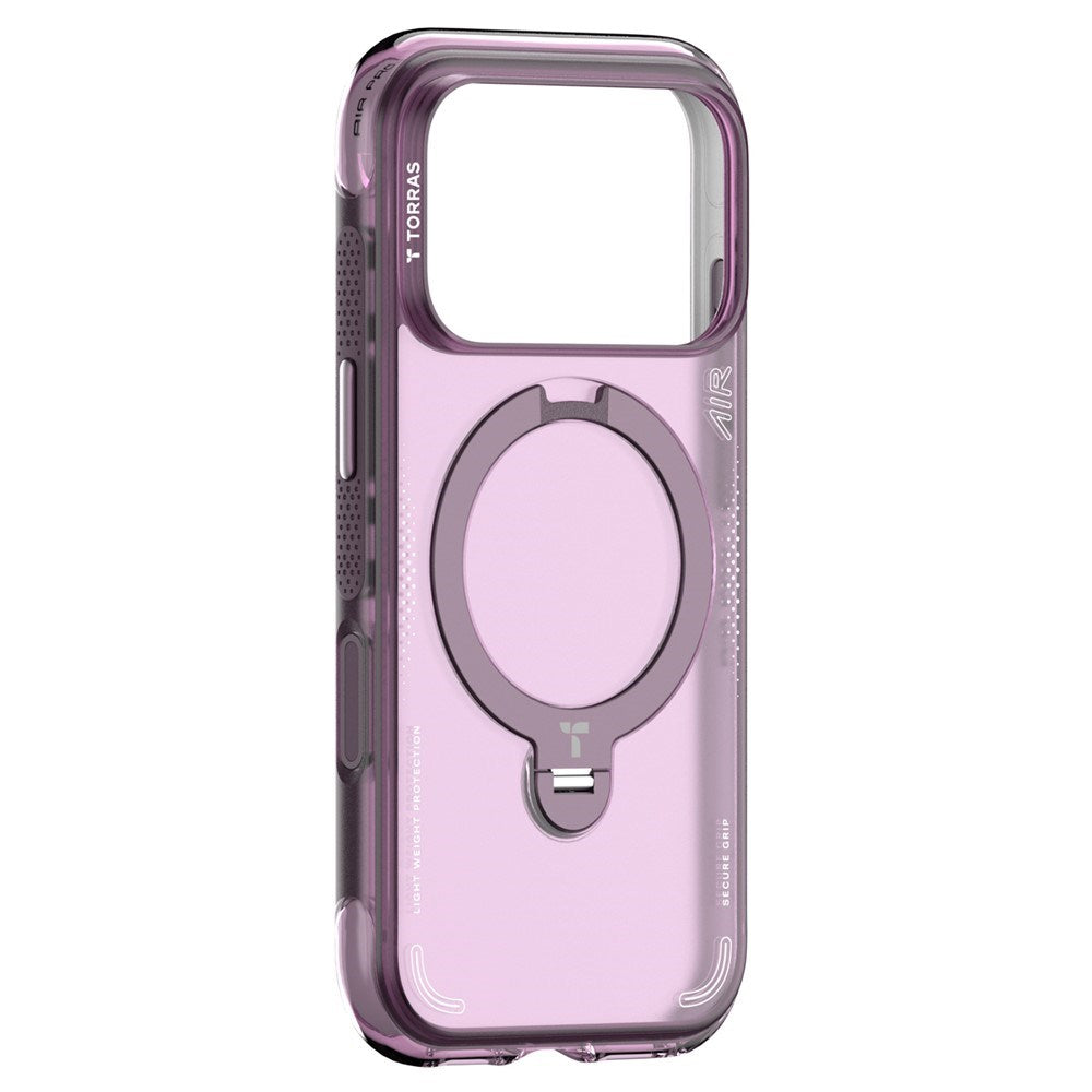 iPhone 18 Pro / 17 Pro TORRAS Ostand Q3 Air Deksel - MagSafe Kompatibel - Lilla