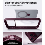 iPhone 18 Pro Max / 17 Pro Max TORRAS Ostand Q3 Spin Deksel - MagSafe Kompatibel - Lilla