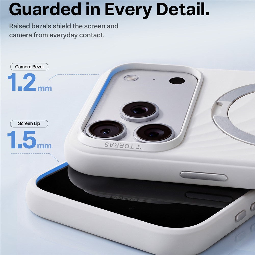 iPhone 18 Pro Max / 17 Pro Max TORRAS Ostand Q3 Wind Deksel - MagSafe Kompatibel - Hvit