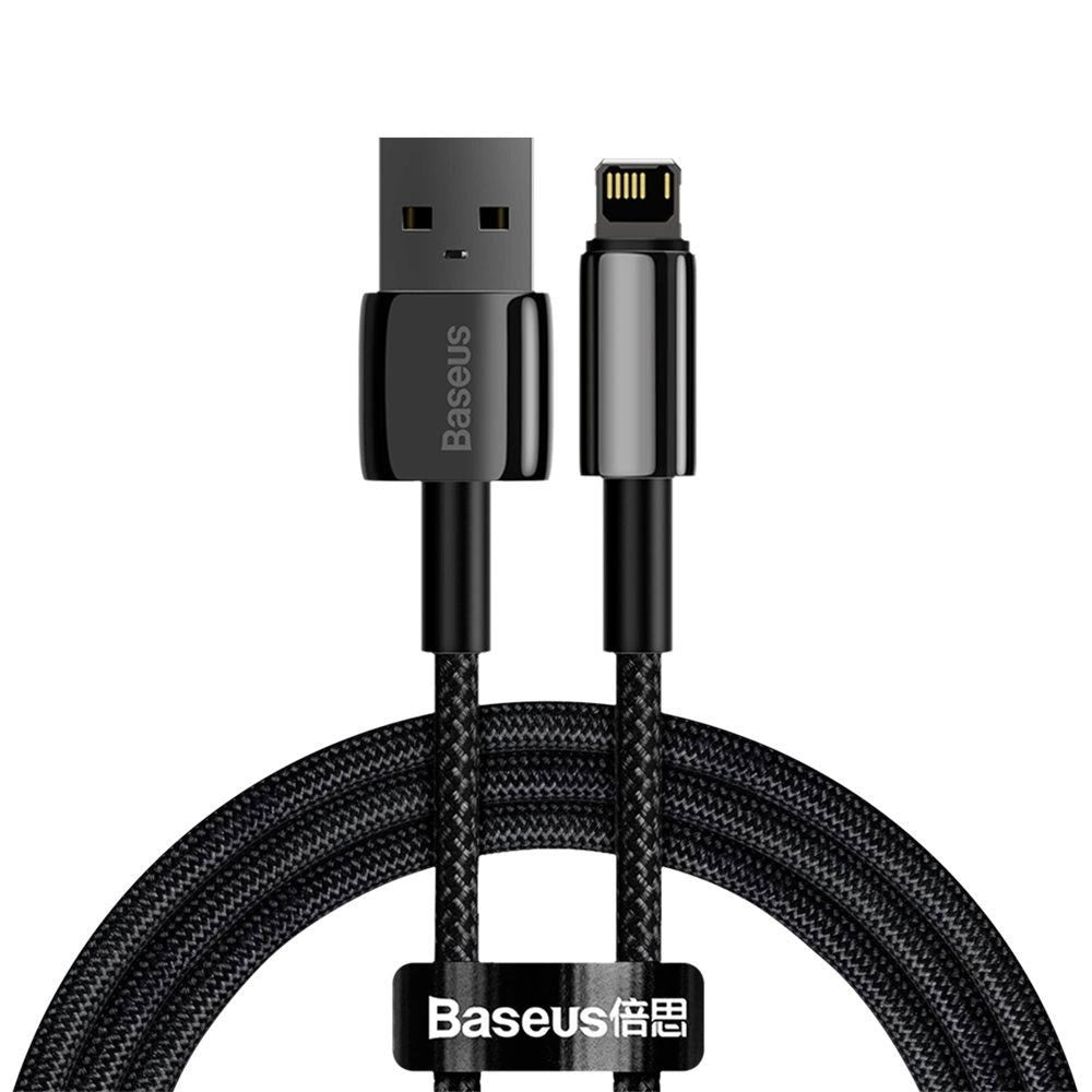 Baseus 12W USB-A til Lightning-Kabel (480 Mbps) - 1 m - Svart
