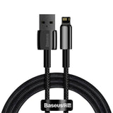 Baseus 12W USB-A til Lightning-Kabel (480 Mbps) - 1 m - Svart
