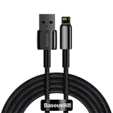 Baseus 12W USB-A til Lightning-Kabel (480 Mbps) - 2 m - Svart