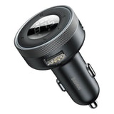Baseus FM-Sender / Billader med 2 x USB-A & 1 x 3,5 mm Kontakt - Svart