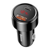 Baseus Magic 45W PD Billader med USB-A & USB-C - Svart