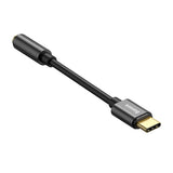 Baseus L54 USB-C til 3.5 mm Mini Jack Audio Adapter - 9 cm - Svart
