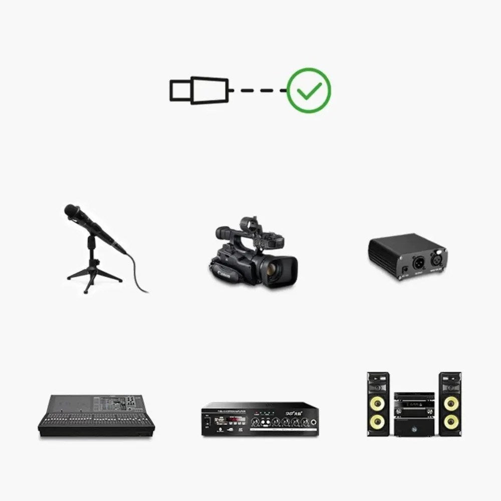 UGREEN XLR til XLR Kabel - 2m - Svart