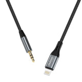 Dudao L11PRO Lightning til 3.5mm Minijack Kabel - 1m - Grå