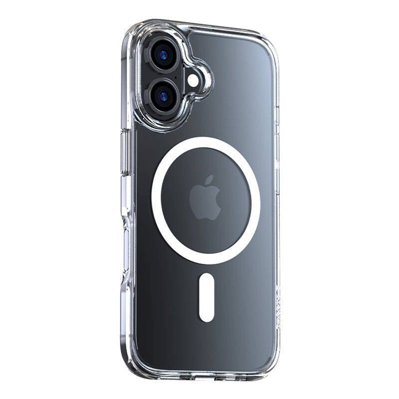 TORRAS iPhone 16 Plus Diamond Hybrid Plast Deksel – MagSafe Kompatibel – Gjennomsiktig