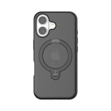 TORRAS iPhone 16 Plus Hybrid Plast Deksel m. Ståfunksjon - MagSafe Kompatibel - Svart