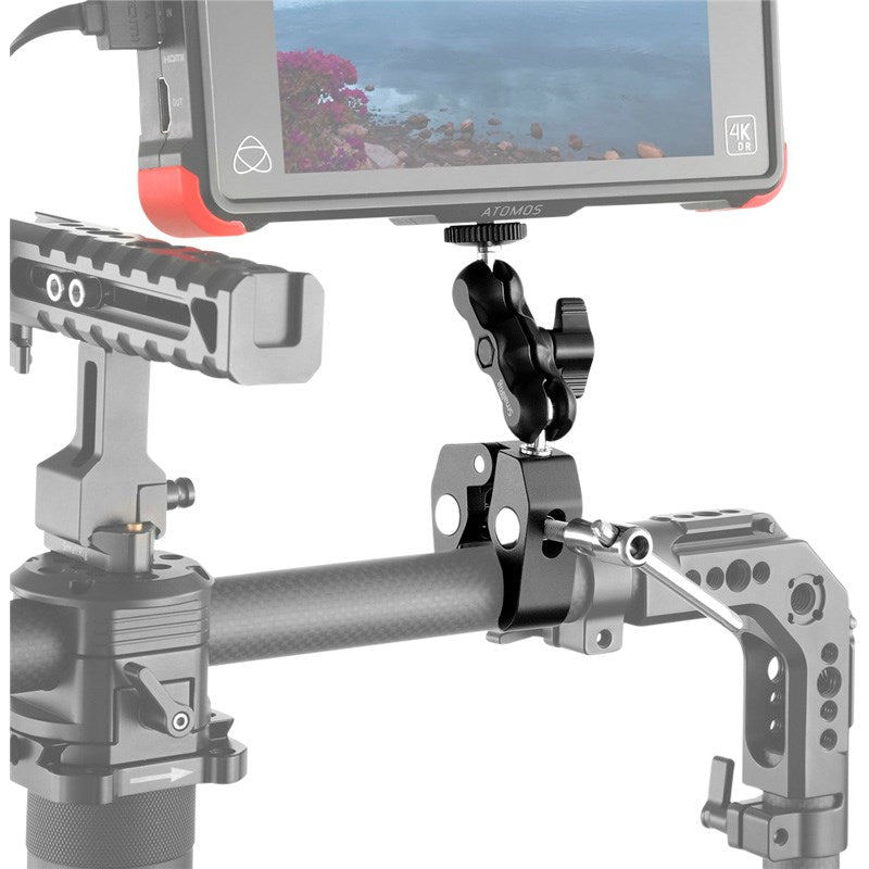 SmallRig 2164 Multifunksjonell Crab-Shaped Klemme m. Ballhead Magic Arm - Svart