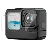 TELESIN Herdet Glass Skjermbeskytter for GoPro Hero 9 / 10 / 11 / 12 - Skjerm & Kameralinse - Gjennomsiktig
