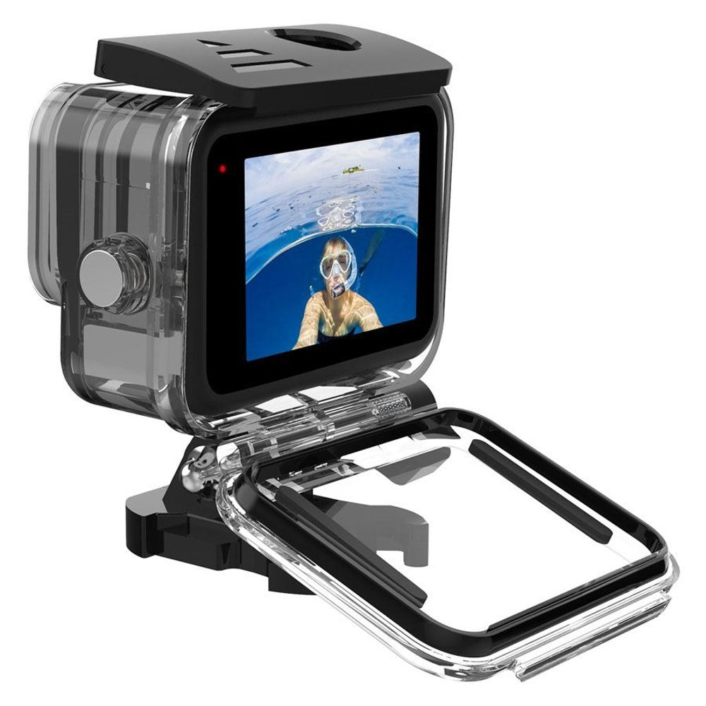 TELESIN Vanntett Etui til GoPro Hero 9 / 10 / 11 / 12 / 13 - inkl. 3 x Fargede Linser - Gjennomsiktig / Svart