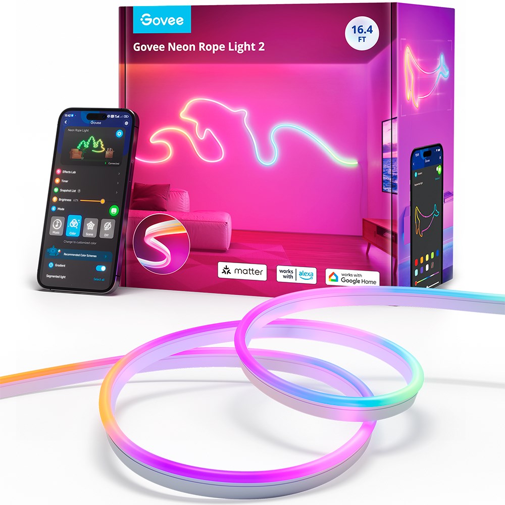 Govee Neon LED 5m Lightstrip - Hvit