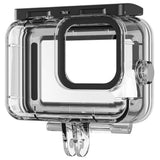 TELESIN Vanntett Etui til GoPro Hero 9 / 10 / 11 / 12 / 13 - inkl. Fuktighetsfilter - Gjennomsiktig / Svart