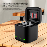 TELESIN Batteri Ladeetui for GoPro Hero 13 - Svart