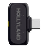 Hollyland Lark A1 Trådløst Mikrofonsett med 1 x USB-C RX & 1 x Lightning RX - Svart