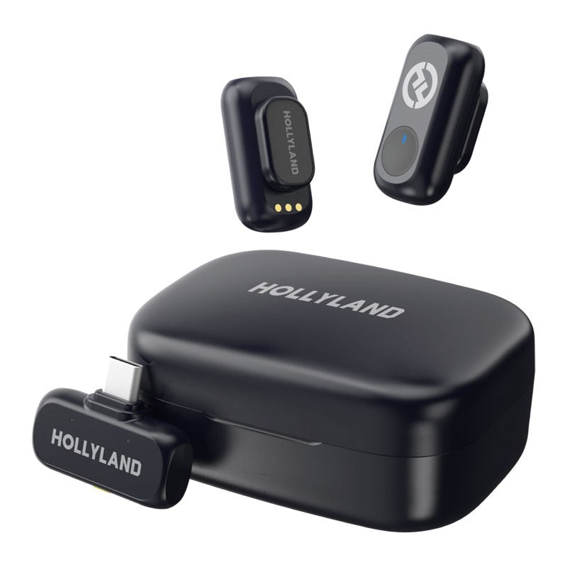 Hollyland LARK A1 Trådløs Mikrofonduo med 1 x USB-C RX - Svart