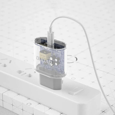 Dudao 20W PD Vegglader USB-C inkl. Kabel - Hvit