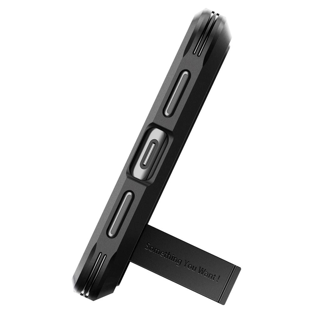 Google Pixel 8 Pro Spigen Tough Armor Deksel med Stativ - Svart