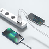 Tech-Protect 30W Veggladere m. 1 x USB-C & 1 x USB-A - Hvit