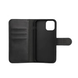 iPhone 12 / 12 Pro Classic Wallet Flip Deksel med Stativfunksjon - Svart