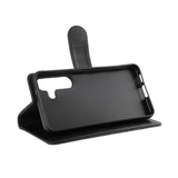 Samsung Galaxy S24 Classic Wallet Flip Deksel med Stativfunksjon - Svart