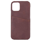 iPhone 12 Mini Onsala Collection Skinndeksel med Kortlomme - Brun