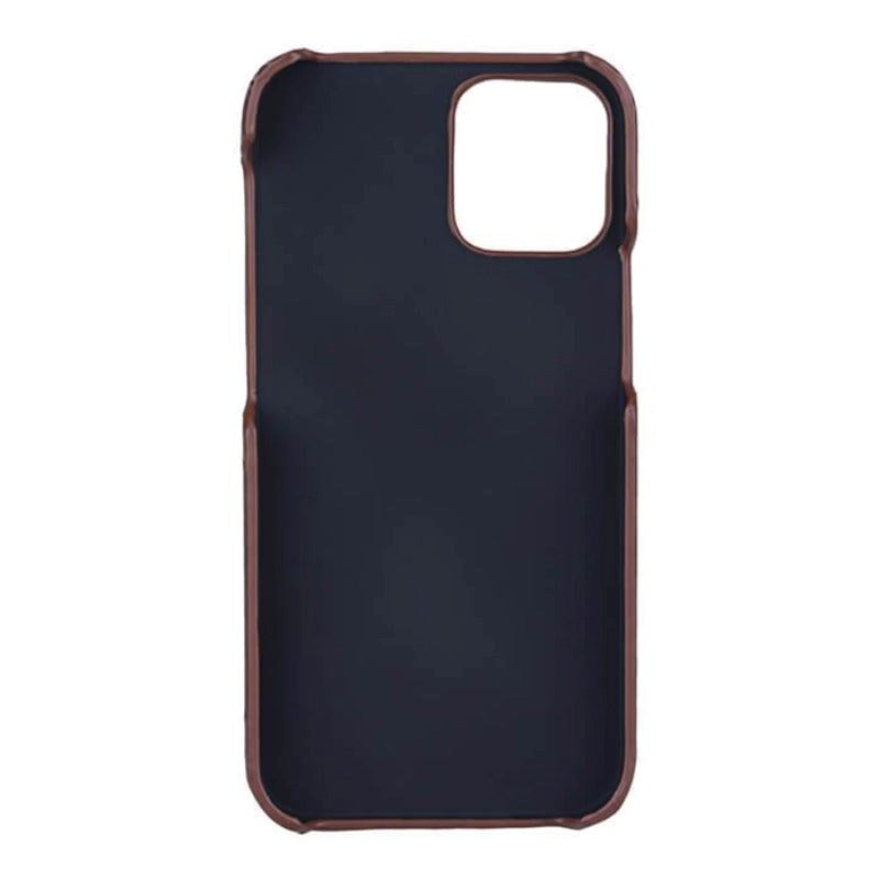 iPhone 12 Mini Onsala Collection Skinndeksel med Kortlomme - Brun