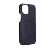 iPhone 13 Mini Onsala Collection Skinn Bakdeksel med Kortlomme - Svart